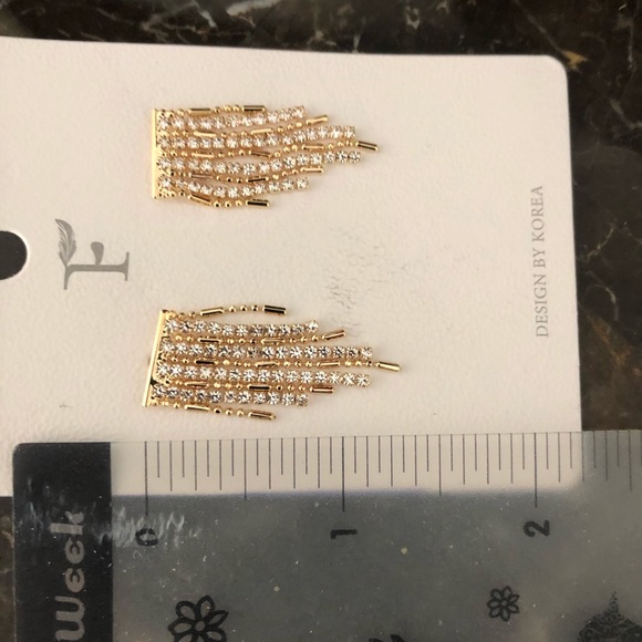 New tassel crystal earrings - Picture 4 of 7